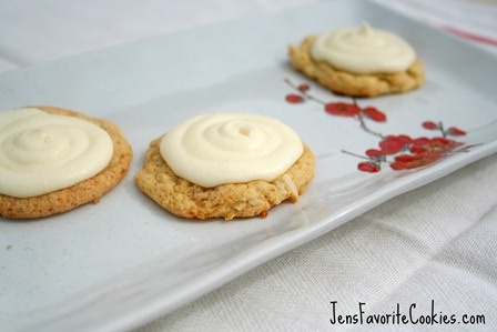 Coconut Cream Cookies from JensFavoriteCookies.com