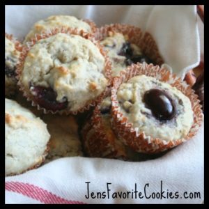 Oat Muffins with Cherries