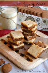 eggnog bars