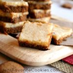 eggnog cheesecake bars