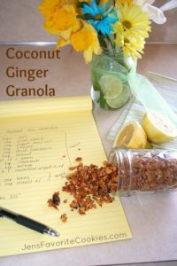 coconut ginger granola recipe