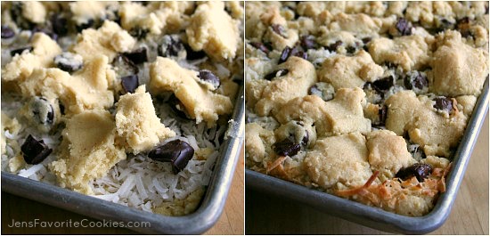 Coconut Chocolate Chip Cookies (bars)