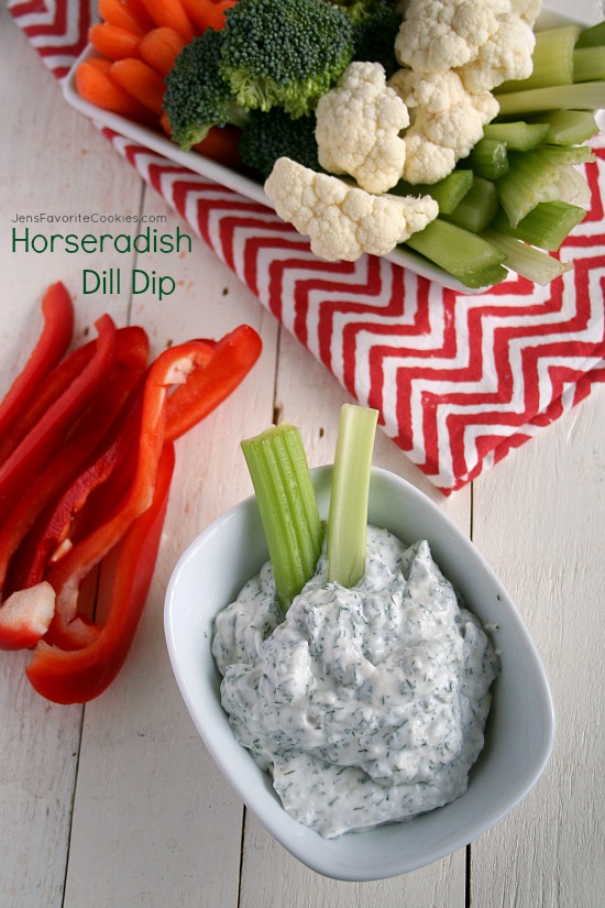 Horseradish Dill Dip | Jen's Favorite Cookies #vegetable