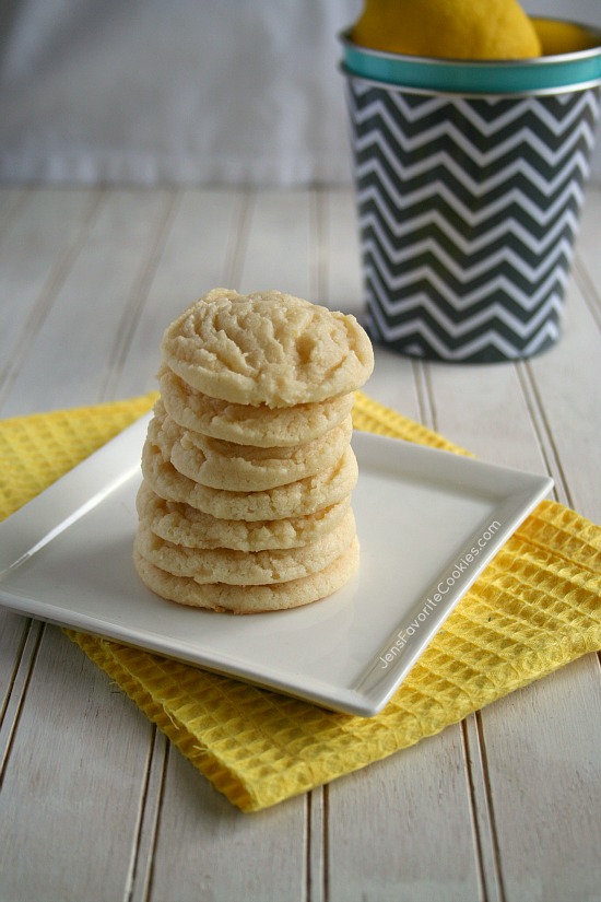 Lemon Sugar Cookies from JensFavoriteCookies.com - a very light lemon flavor makes these cookies a great choice any time!