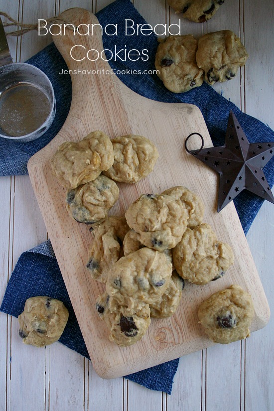 chocolate chip banana bread cookies