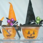 Pumpkin-Fruit-Cups-with-Witch-Hats