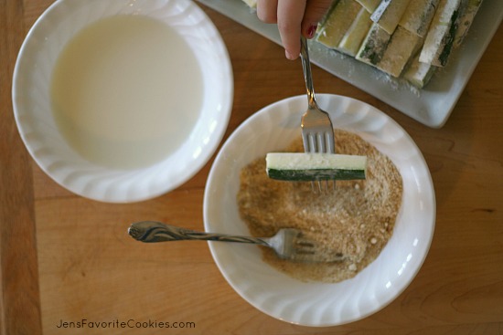 breaded zucchini