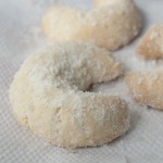 Vanillekipferl - Christmas crescent shaped Vanilla shortcrust cookies