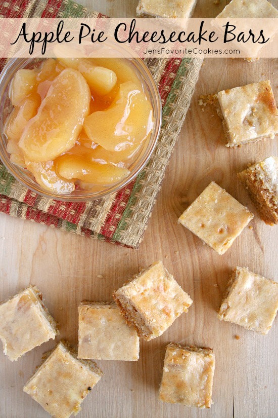 Apple Pie cheesecake Bars from Jen's Favorite Cookies