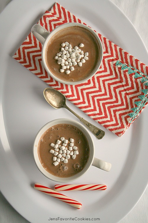 peppermint slow cooker hot cocoa