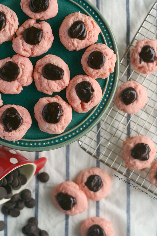 Peppermint Cream Cheese Thumbprints from Jen's Favorite Cookies