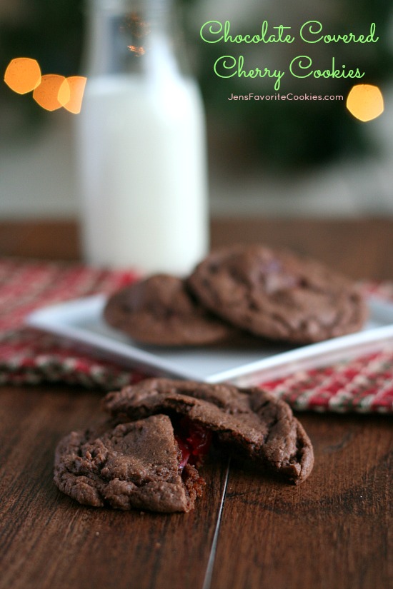 Chocolate Covered Cherry Cookies from Jen's Favorite Cookies