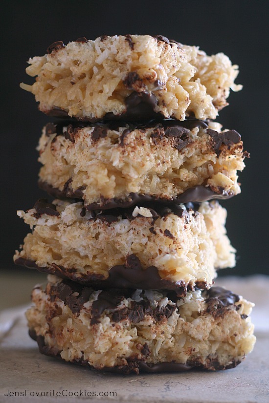 Samoas Rice Krispie Treats from JensFavoriteCookies.com  