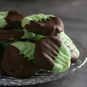 Chocolate Dipped Cream Cheese Mints from JensFavoriteCookies.com  -  These homemade cream cheese mints are a cinch to make and will really impress your friends!