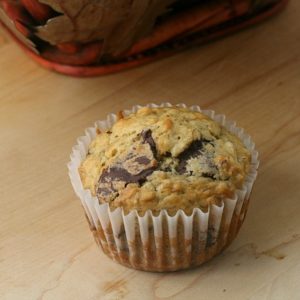 Banana Chocolate Chunk Muffins from JensFavoriteCookies.com for #BrunchWeek