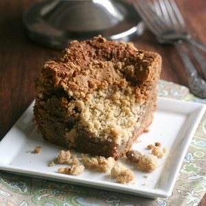 Cinnamon Coffee Cake from JensFavoriteCookies.com  -  with lots and lots of crumb topping!