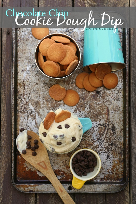 Chocolate Chip Cookie Dough Dip from JensFavoriteCookies