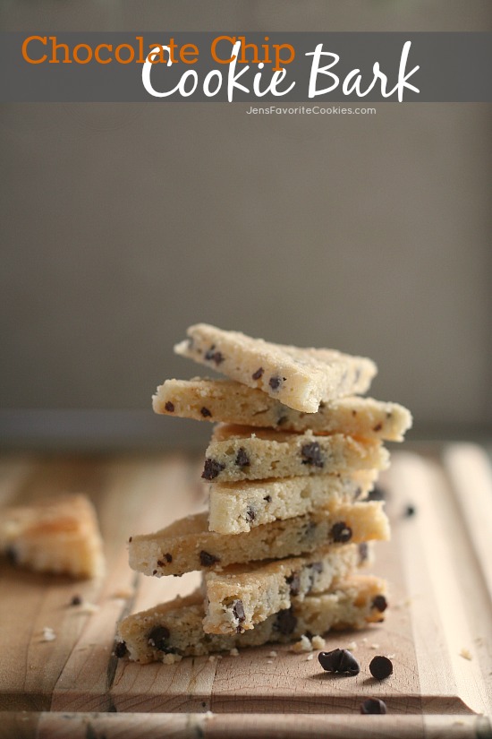 Chocolate Chip Cookie bark from JensFavoriteCookies - great to mix into snacks or ice cream, also fun plain!