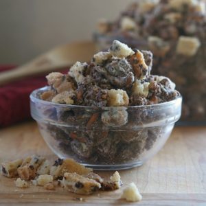 Chocolate Chip Cookie Muddy Buddies from JensFavoriteCookies.com - popcorn, pretzels, and cookie bark make this fun version of the classic snack!