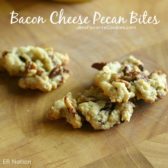 Bacon Cheese Pecan Bites from JensFavoriteCookies.com 