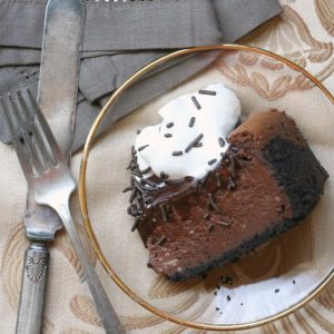 Chocolate Cheesecake from JensFavoriteCookies.com - Rich, decadent, and chocolatey!