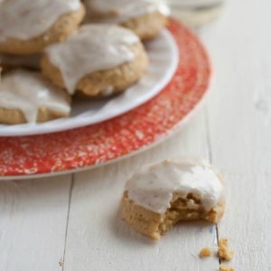 Pumpkin Eggnog Cookies from JensFavoriteCookies.com - a tasty holiday or Christmas cookie recipe!