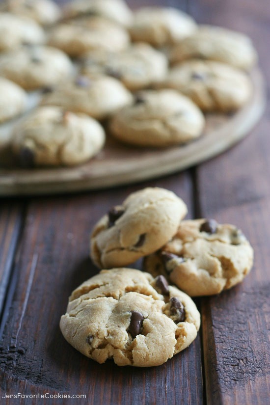 Peanut Butter Chocolate Chip Cookies from JensFavoriteCookies.com