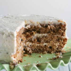 Hummingbird Cake from JensFavoriteCookies.com - a delicious layer cake with cream cheese frosting perfect for Easter or anytime!