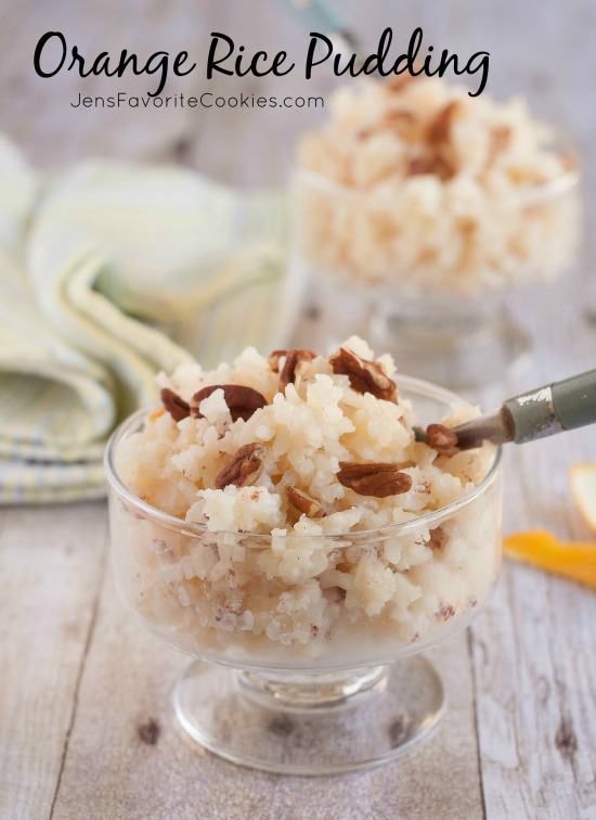 Slow Cooker Orange Rice Pudding from JensFavoriteCookies.com - so easy, creamy, and delicious, it's bound to be an instant hit!