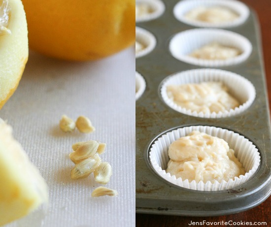 Lemon Sour Cream Muffins from JensFavoriteCookies.com 