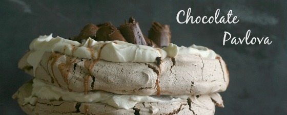 pavlovas with chocolate