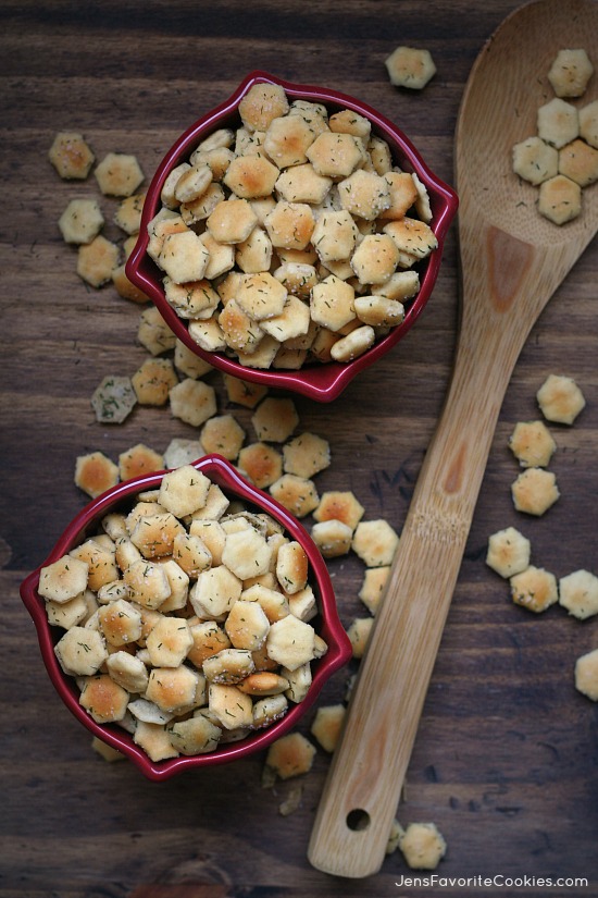 Onion Dill Oyster Crackers | Jen's Favorite Cookies
