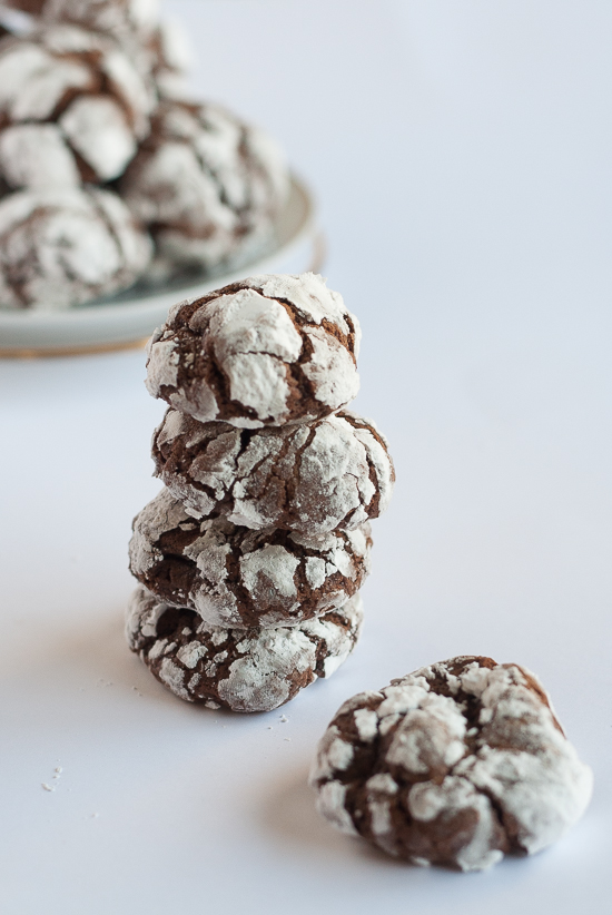 Chocolate Peppermint Crinkles | Jen's Favorite Cookies