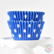 Blue Dots Cupcake Liners