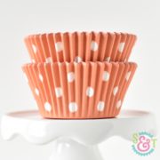 Orange Dots Cupcake Liners