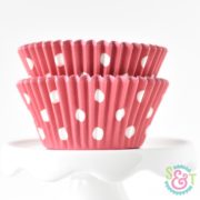 Red Dots Cupcake Liners