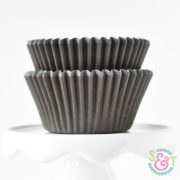 Black Solid Cupcake Liners