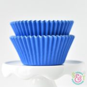 Blue Solid Cupcake Liners