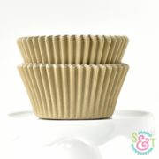 Gold Solid Cupcake Liners