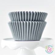 Gray Solid Cupcake Liners