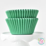 Green Solid Cupcake Liners