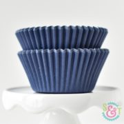 Navy Solid Cupcake Liners