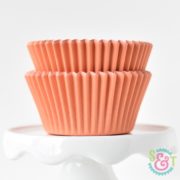 Orange Solid Cupcake Liners