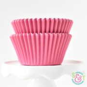 Pink Solid Cupcake Liners