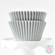 Silver Solid Cupcake Liners