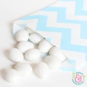 Light Blue Chevron Goodie Bags