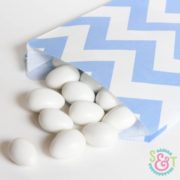 Medium Blue Chevron Goodie Bags