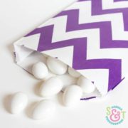 Purple Chevron Goodie Bags