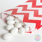 Red Chevron Goodie Bags