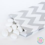 Silver Chevron Goodie Bags